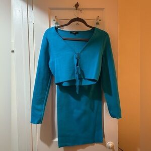 7 For All Mankind Vibrant Blue Two Piece Set